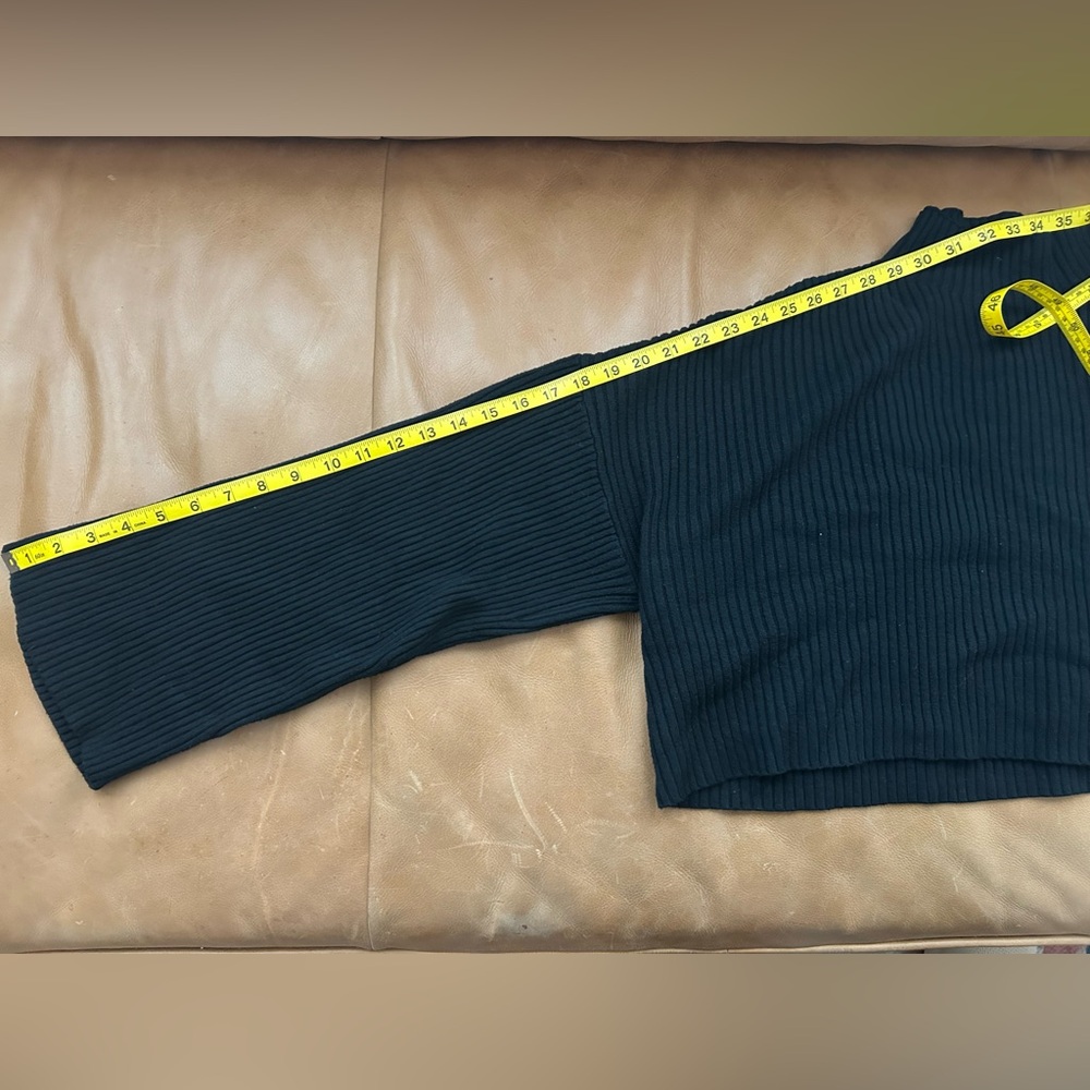 Black Ribbed Sweater - Picture 5 of 5